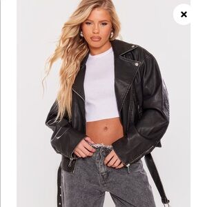 Oversized Leather Jacket